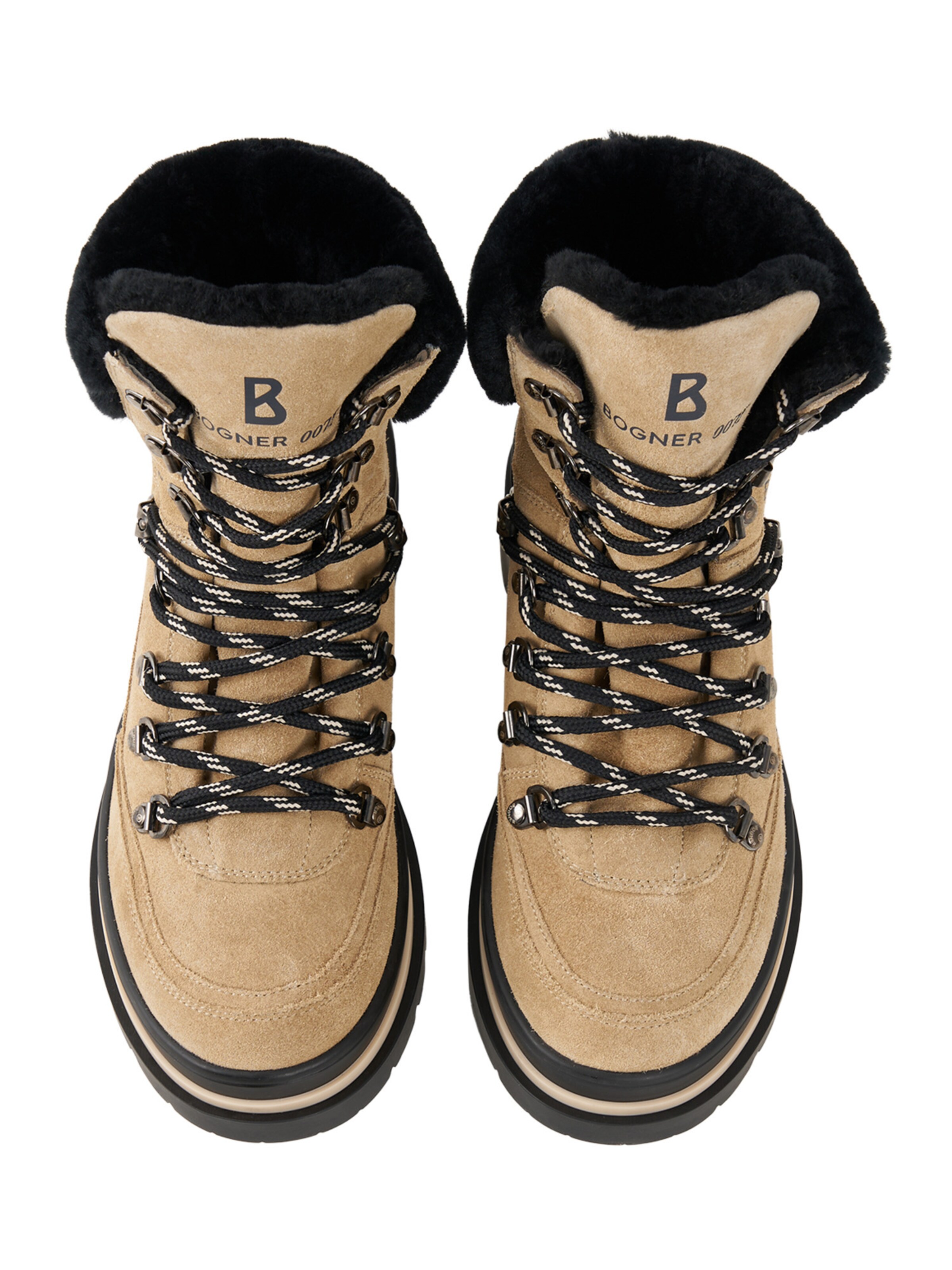 BOGNER Schnürstiefel in Beige
