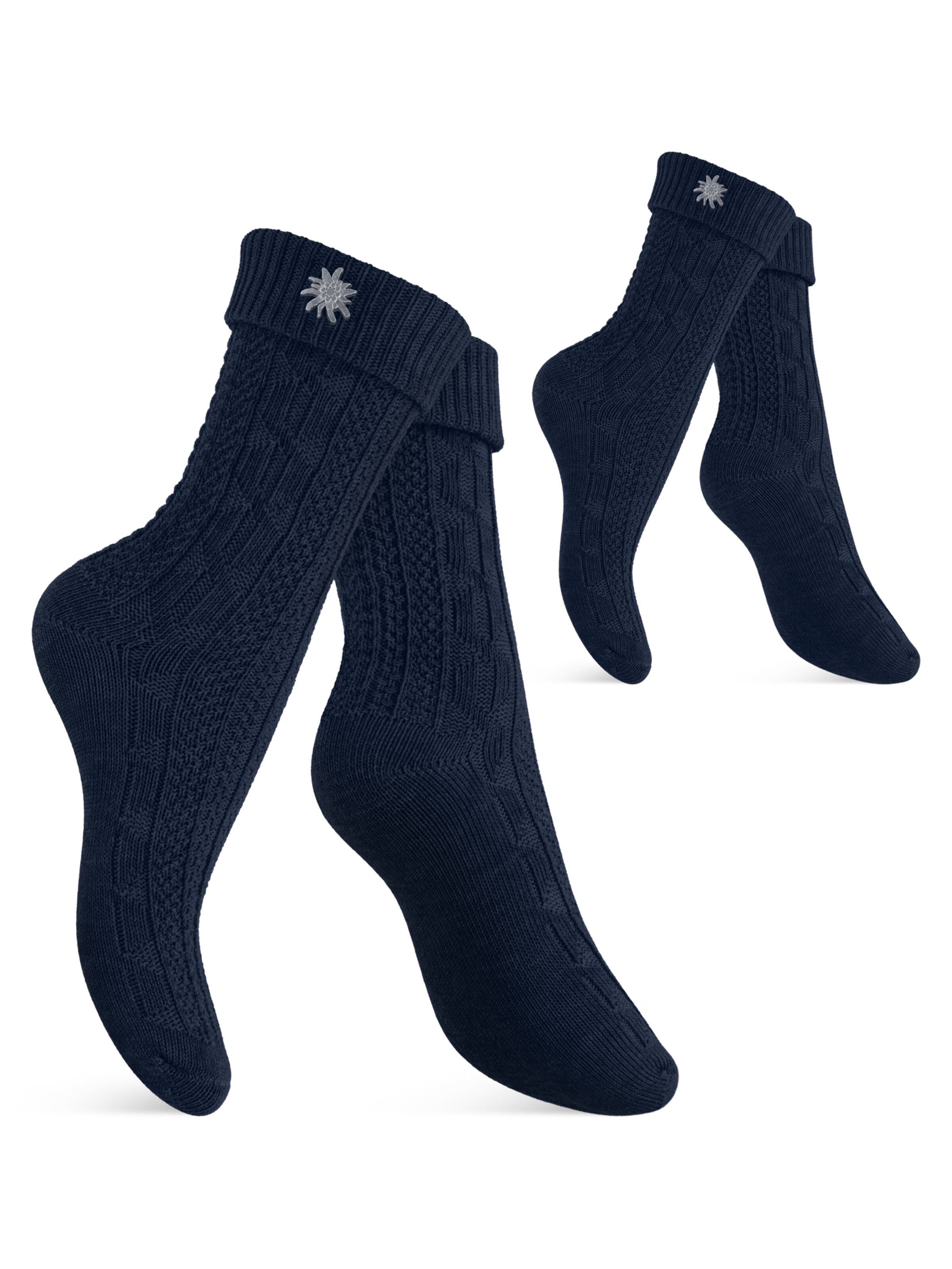 celodoro Trachtensocken 'Tradition'‌‌‌‌‌ in Blau: Vorderseite