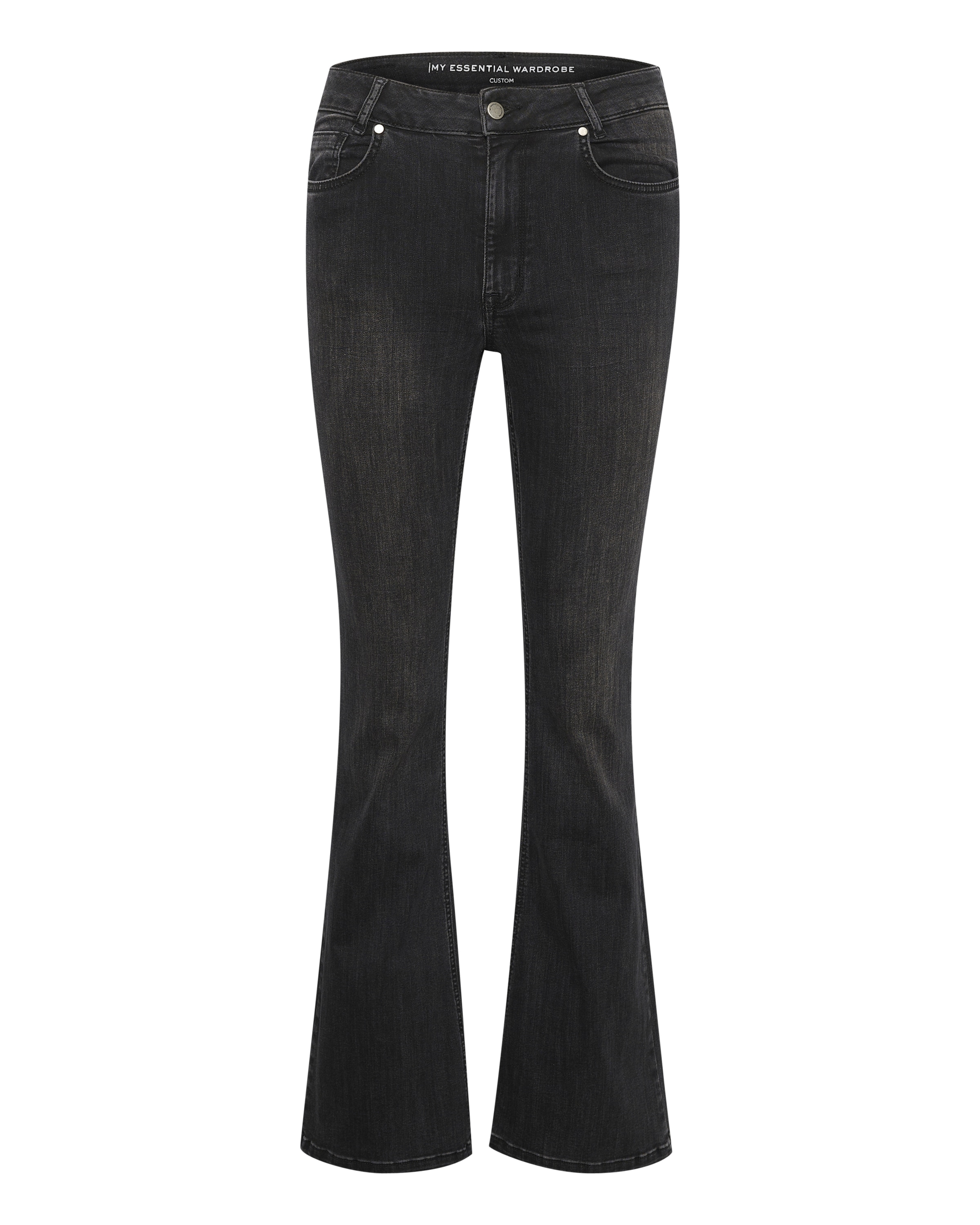 My Essential Wardrobe Bootcut Τζιν 'The Dakota' σε μαύρο: μπροστά