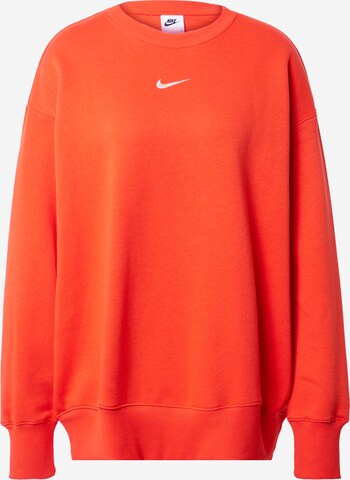 Nike SportswearSweater majica - crvena boja: prednji dio