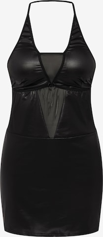 Ulla Popken Negligee in Black: front