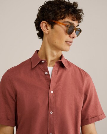 WE Fashion Regular fit Button Up Shirt in Red