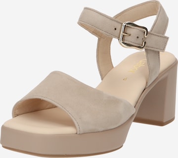 GABOR Sandalen met riem in Beige: voorkant