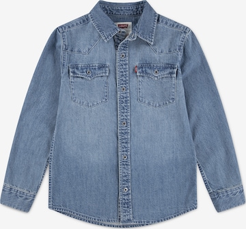 Levi's Kids Regular fit Button Up Shirt in Blue: front