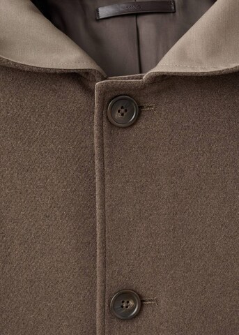 MANGO MAN Between-Seasons Coat 'Sancho' in Brown