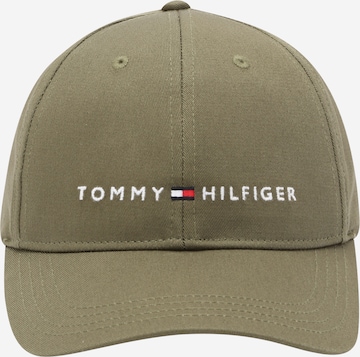 TOMMY HILFIGER Hattu 'ESSENTIALS' värissä vihreä