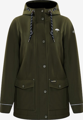 Schmuddelwedda Toiminnallinen takki värissä vihreä: edessä