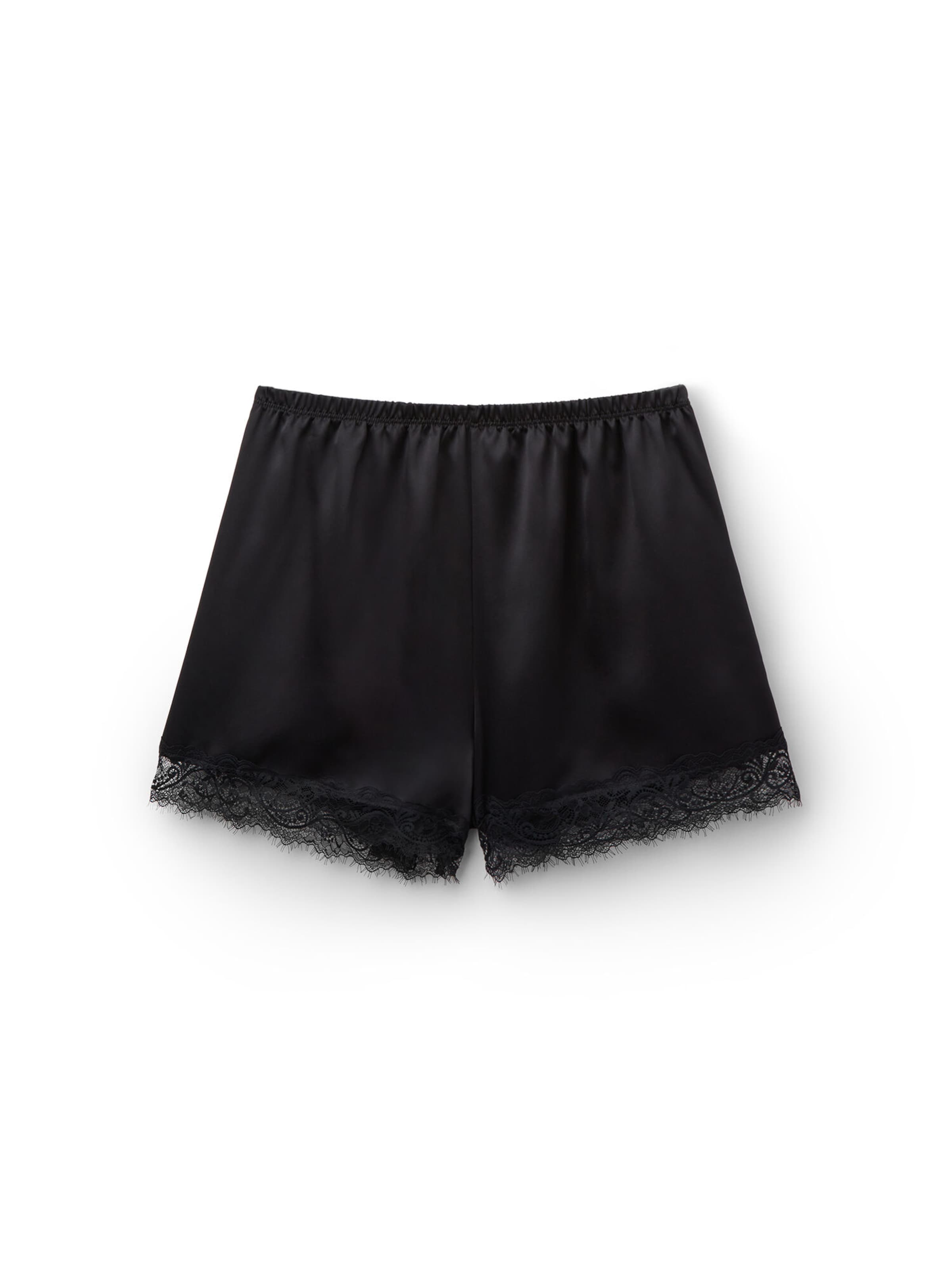Tezenis Regular Pajama Pants in Black: front