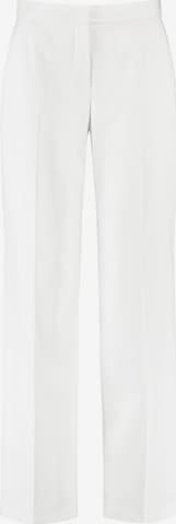 GERRY WEBER Loose fit Pleated Pants in White: front