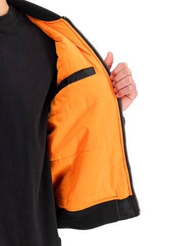 ALPHA INDUSTRIES Between-Season Jacket 'MA-1 Teddy' in Black