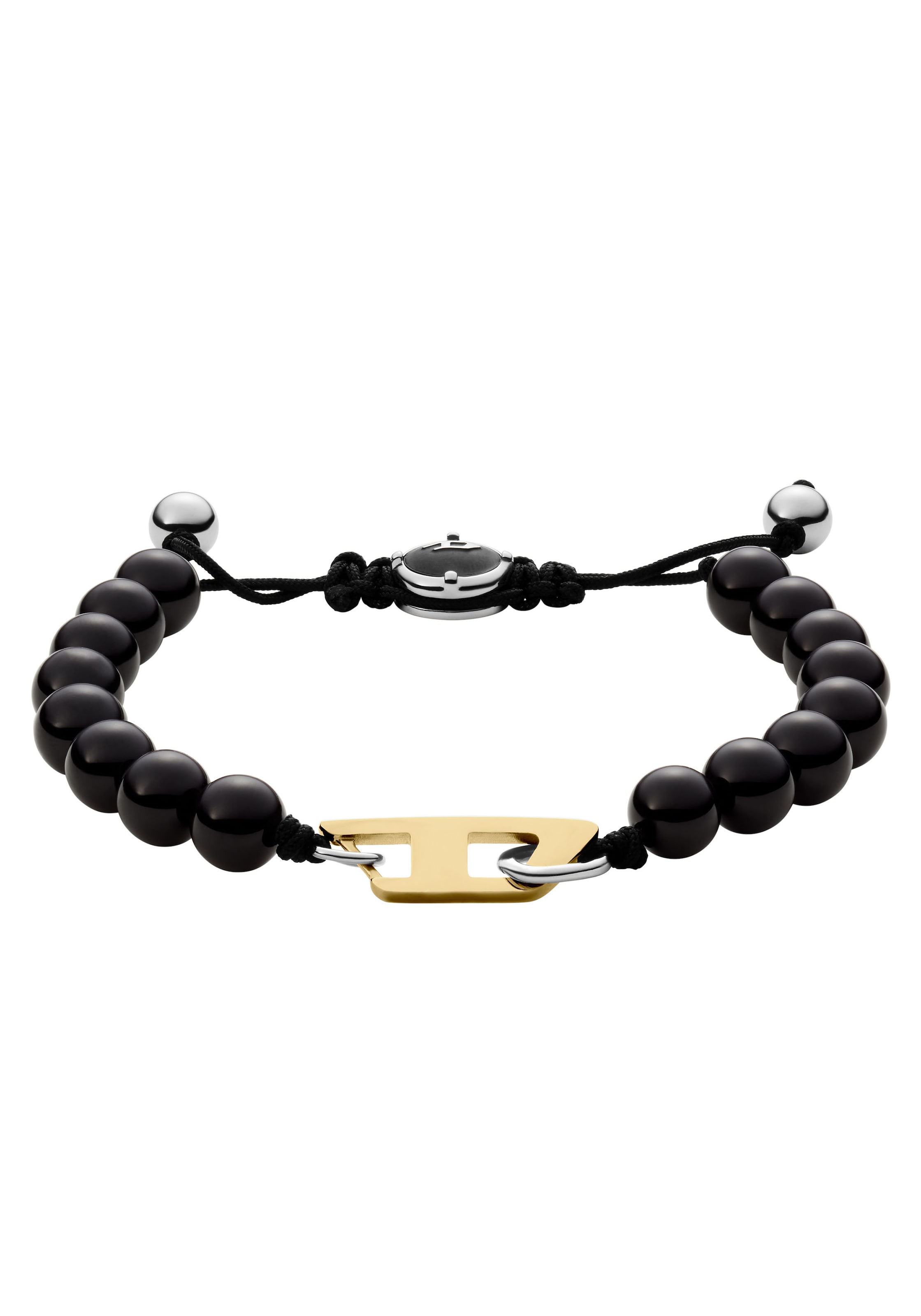 DIESEL Náramek – černá: přední strana