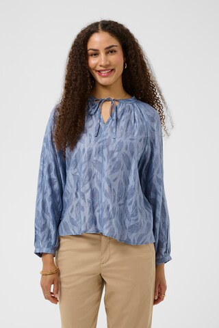 Cream - Blusa en azul: frente