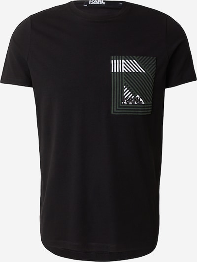 Karl Lagerfeld Paita värissä vihreä / musta / valkoinen, Tuotenäkymä