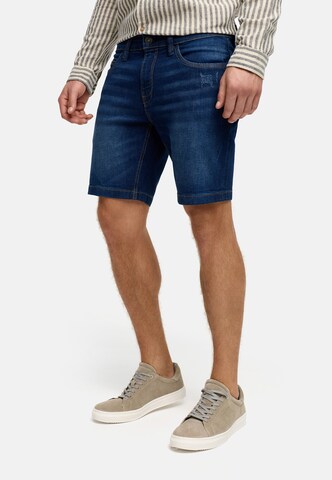 Coupe slim Jean 'Fly' INDICODE JEANS en bleu