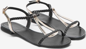 Kazar Strap Sandals in Gold