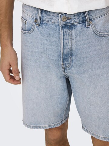 Only & Sons Regular Shorts 'ONSEdge' in Blau