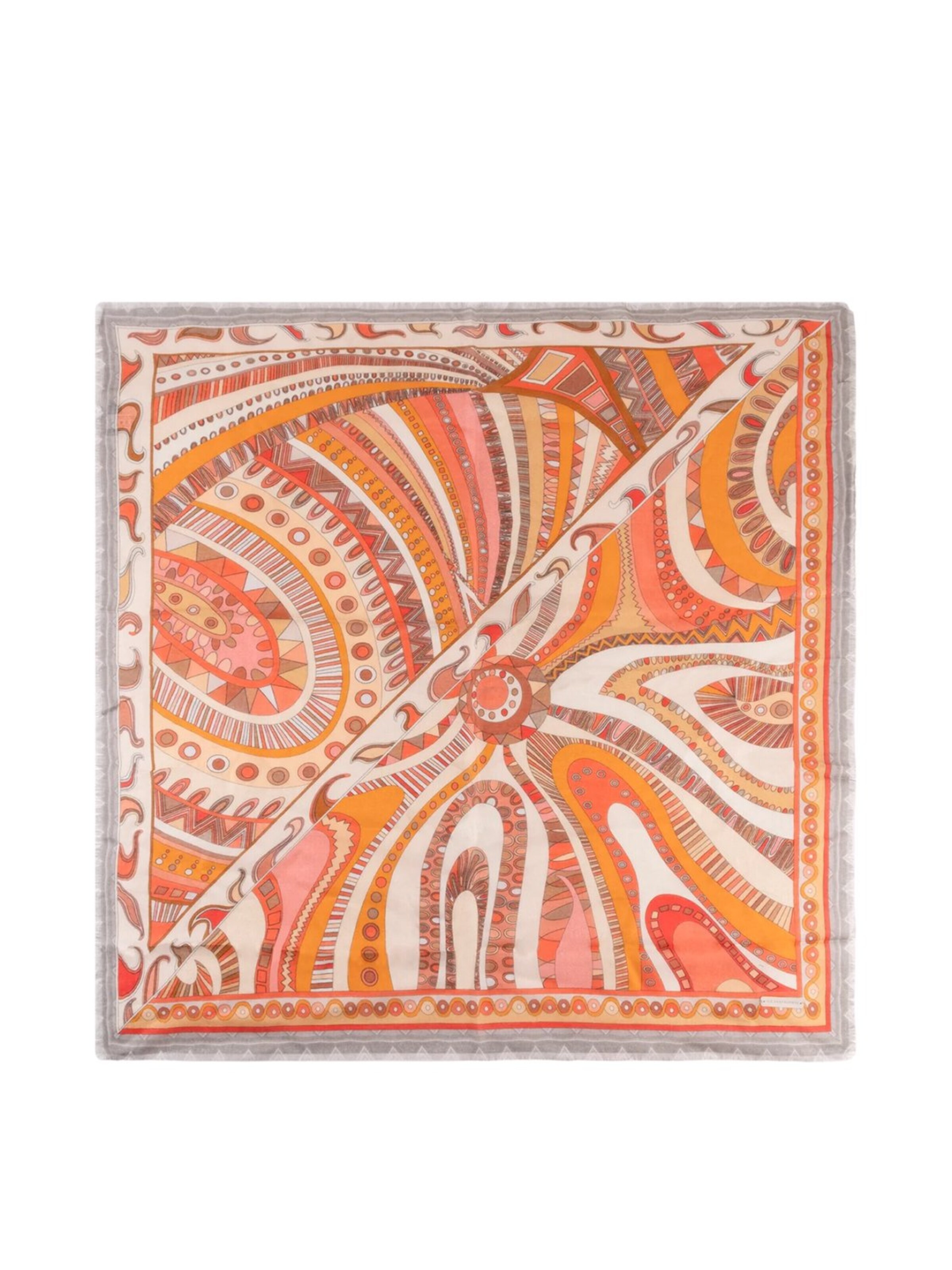 SILK & CASHMERE Schal in Orange: Vorderseite
