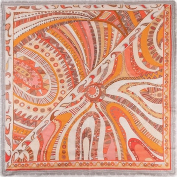 Écharpe SILK & CASHMERE en orange : devant