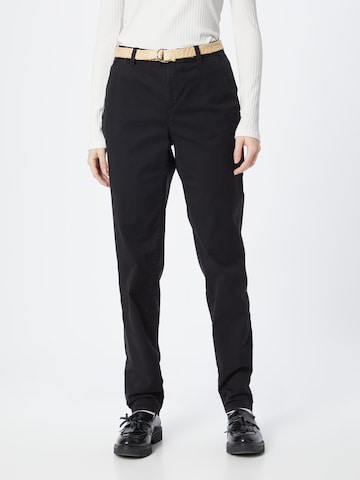 ESPRIT רגיל מכנסיים בשחור: מלפנים