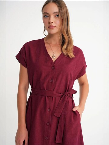 MixRay Dress in Red
