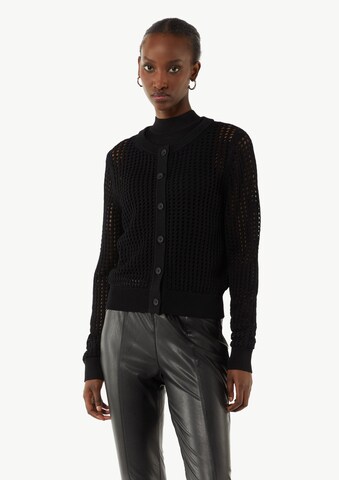 COMMA Strickjacke in Schwarz: Vorderseite