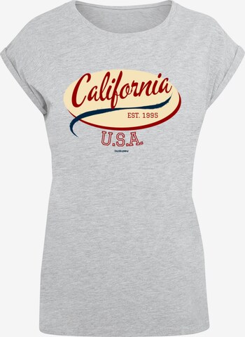 F4NT4STIC Shirt 'California' in Grijs: voorkant