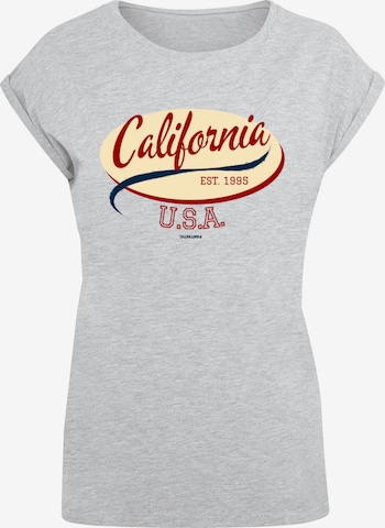 F4NT4STIC Shirt 'California' in Grey: front