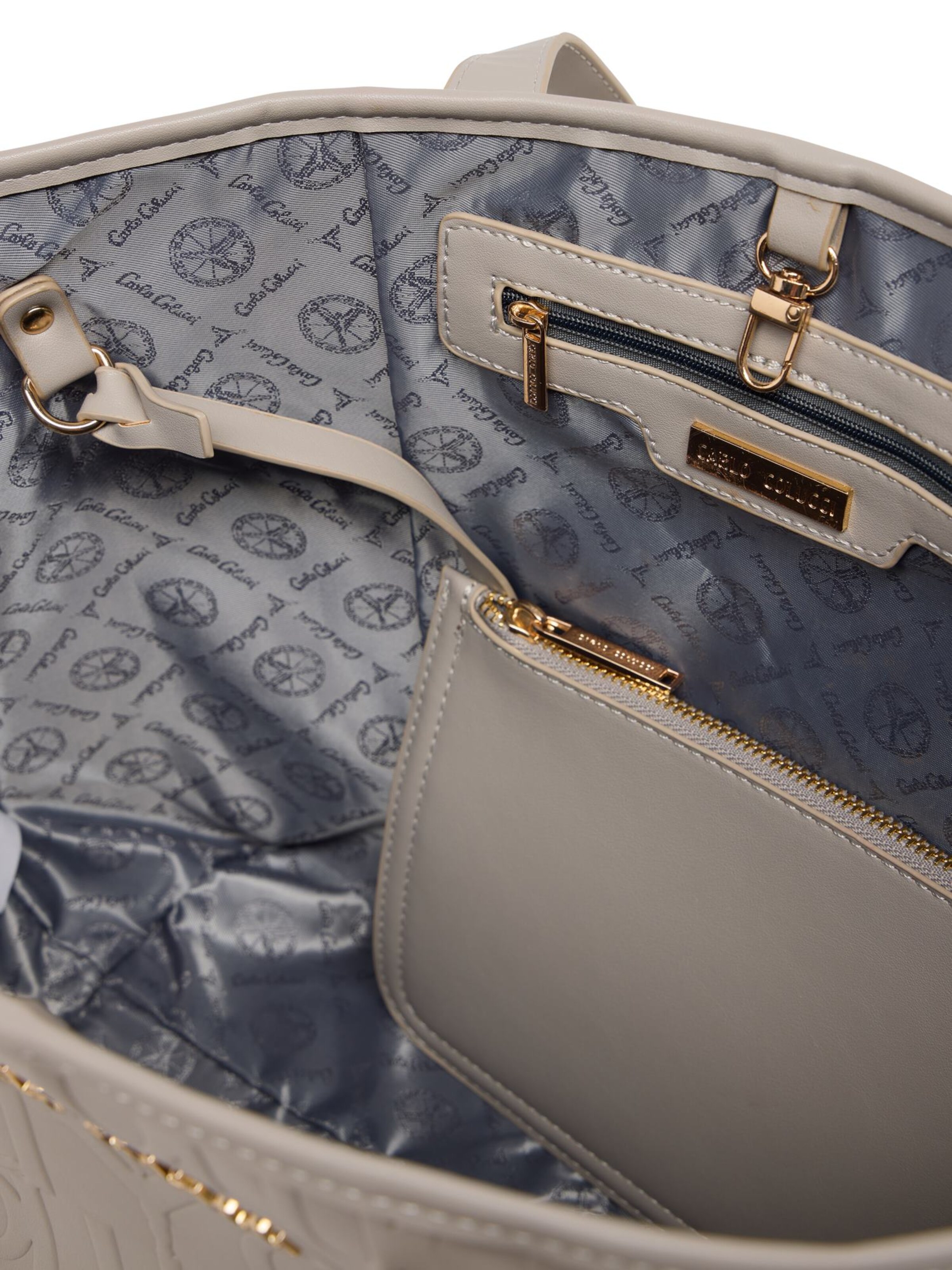 Carlo Colucci Shopper 'Dobloni' in Grijs