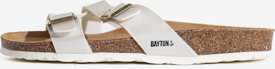 Bayton Pantoletter 'Cleo' i brun / guld / sort / hvid, Produktvisning