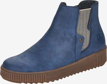 RIEKER Chelsea Boots in Blue: front