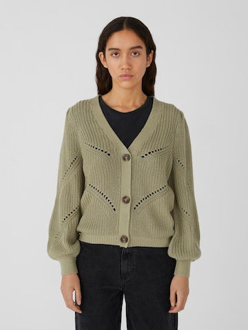 OBJECT Knit Cardigan 'Lana' in Green: front