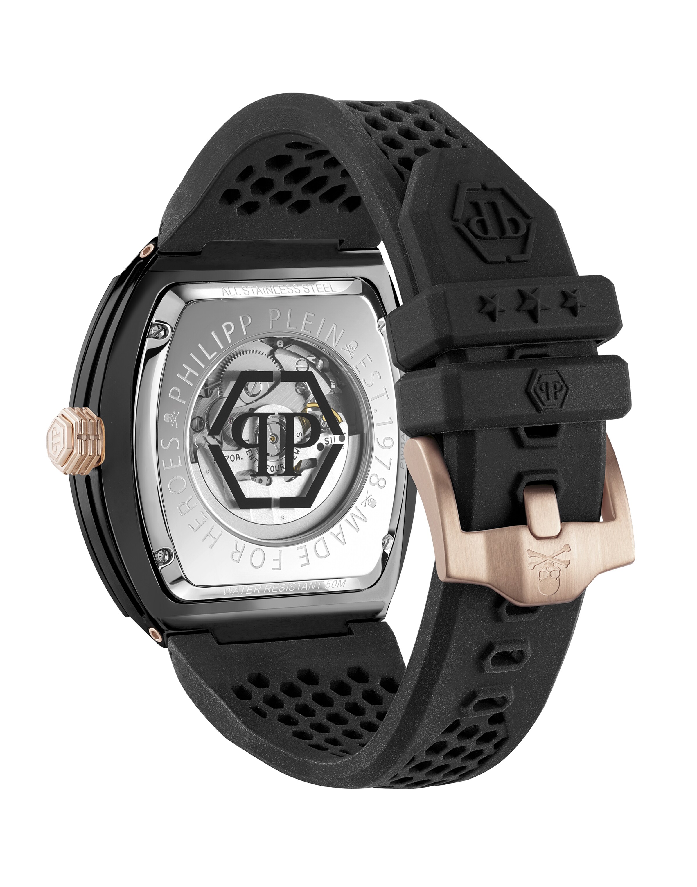 Philipp Plein - Reloj analógico 'The Skeleton' en negro