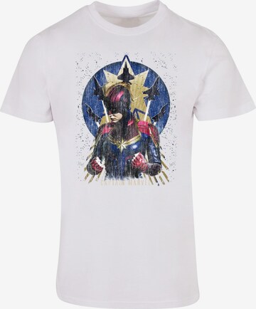 T-Shirt 'Captain Marvel - Jet Burst' ABSOLUTE CULT en blanc : devant
