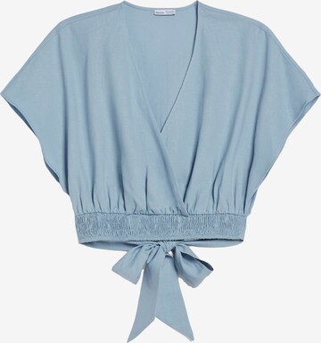 Bershka Blouse in Blauw: voorkant