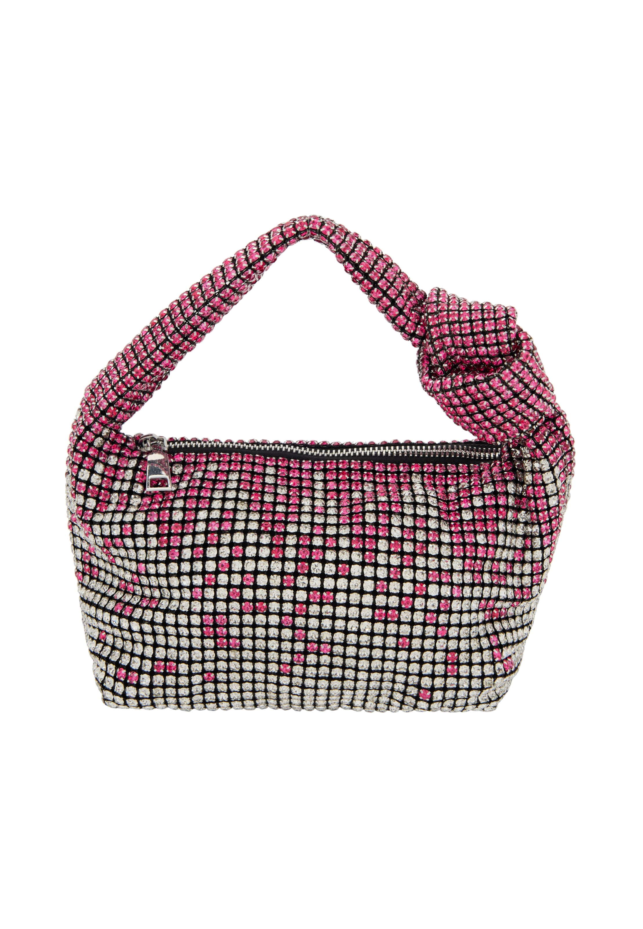 myMo at night Τσάντα χειρός σε ανοικτό ροζ / μαύρο / ασημί, Άποψη προϊόντος