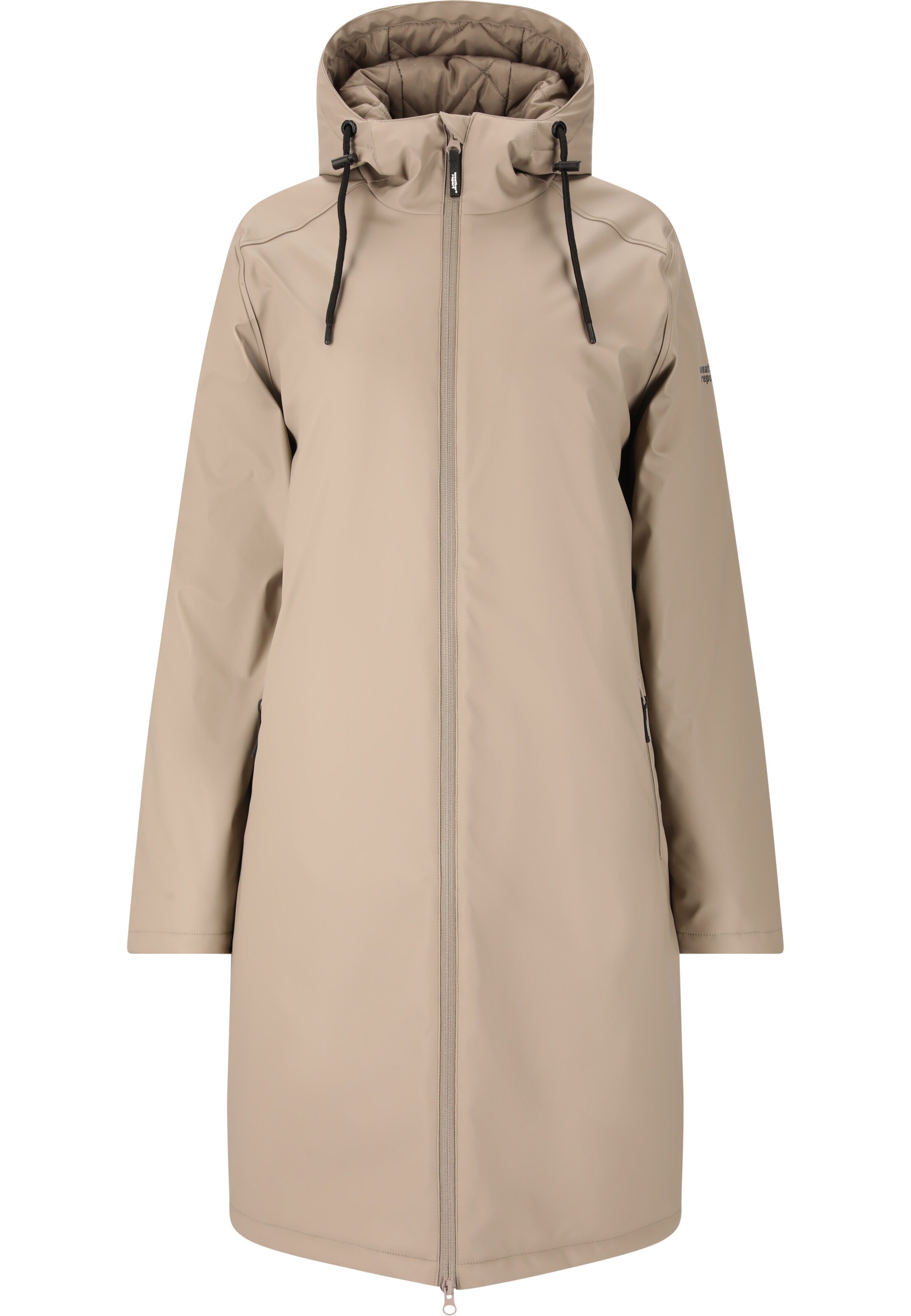 Weather Report Regenjacke 'Heaten' in Beige: Vorderseite
