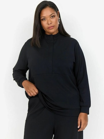 Wasabi Concept Sweatshirt 'Sabina' in Zwart: voorkant