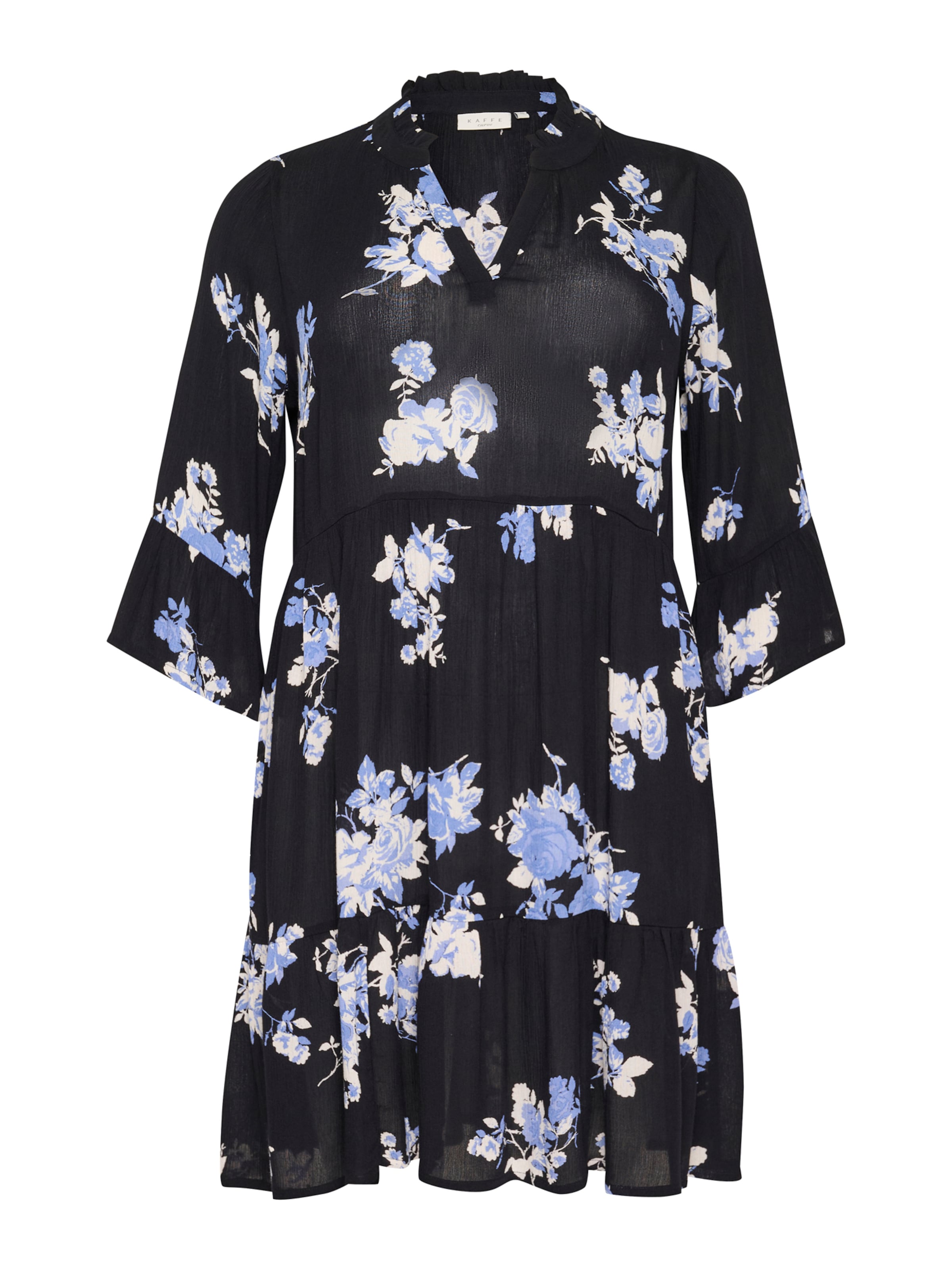 KAFFE CURVE Kleid 'Edina' in Schwarz: Vorderseite