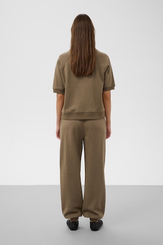 SOAKED IN LUXURY - Loosefit Calças 'Rolanda' em castanho