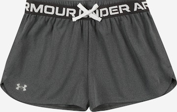 Regular Pantalon de sport 'Play Up' UNDER ARMOUR en gris : devant