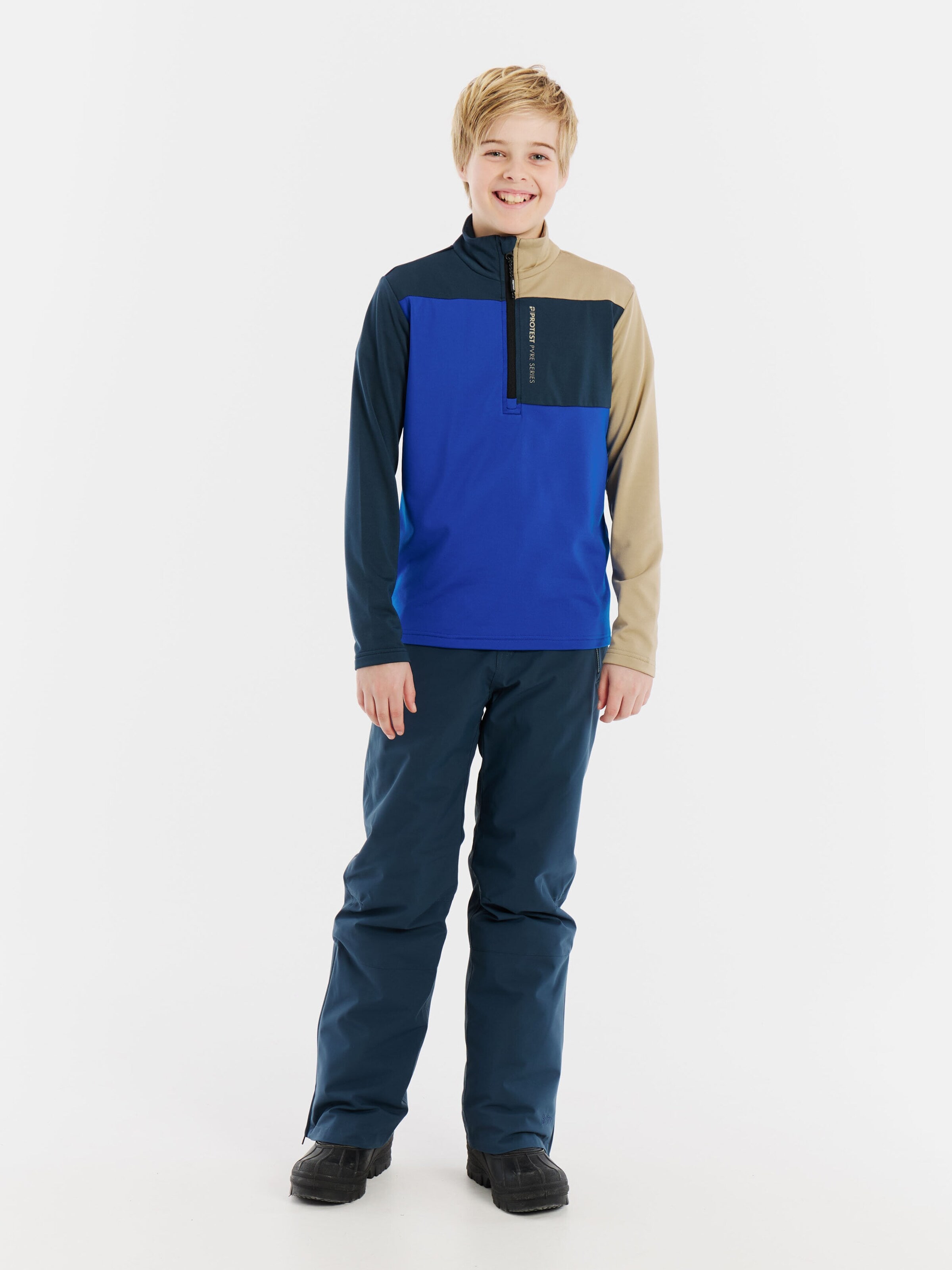 PROTEST Sportief sweatshirt 'PRTMarno JR' in Blauw