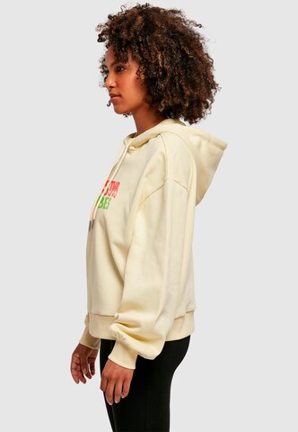 Merchcode Sweatshirt 'Christmas Vibes' in Geel