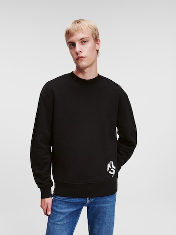 KARL LAGERFELD JEANS Sweatshirt i svart: framsida