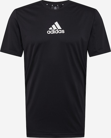 ADIDAS PERFORMANCE - Camiseta funcional en negro: frente