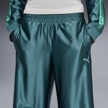 PUMA Wide leg Sportbroek 'Future Archive T7' in Groen
