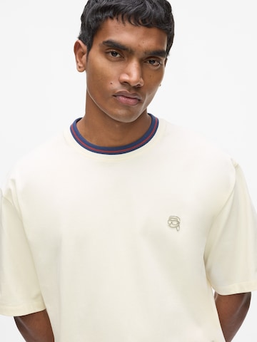 Karl Lagerfeld Тениска в бежово