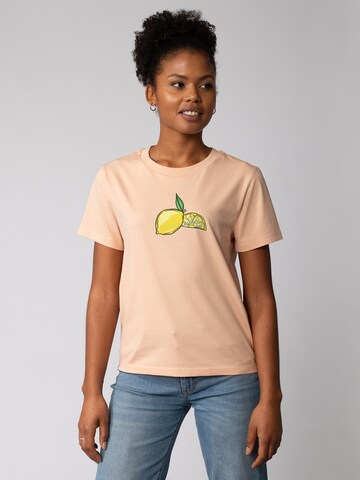 Watapparel Shirt 'Lemon' in Oranje: voorkant