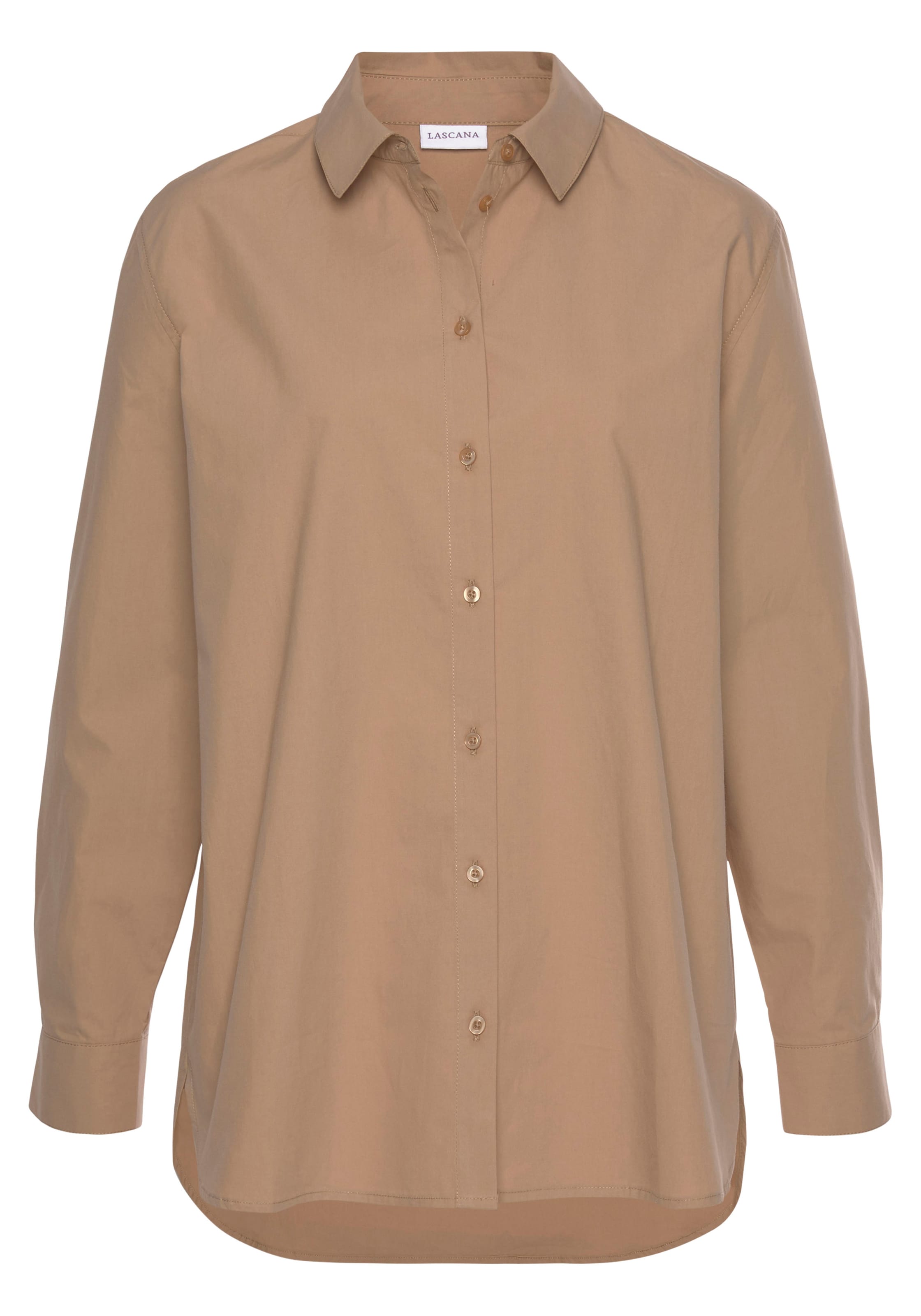 LASCANA Blouse in Beige: front