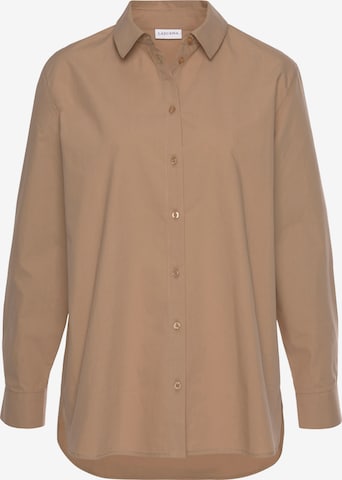 Camicia da donna di LASCANA in beige: frontale