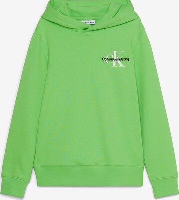 Sweat Calvin Klein Jeans en vert : devant